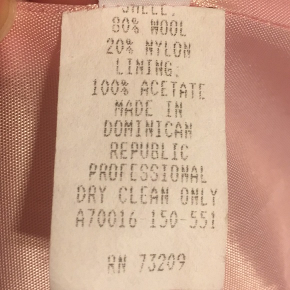 🎀 NWOT Pink Tweed Wool Coat Size= Medium or 8 - Picture 8 of 8